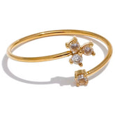 OLYMPIA CZ FLOWER RING